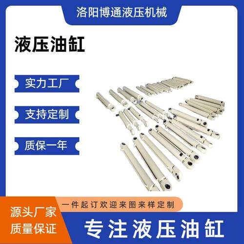 供应定制液压系统用油缸双向轴机械非标液压油缸