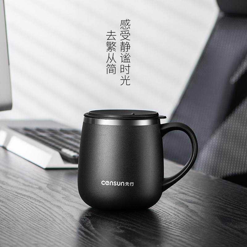先行咖啡杯304不锈钢不怕摔碎保温保冷无缝内胆团购定制礼品水杯