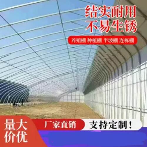 大棚骨架钢管温室大棚定制养殖大棚蔬菜大棚连身连栋种植棚