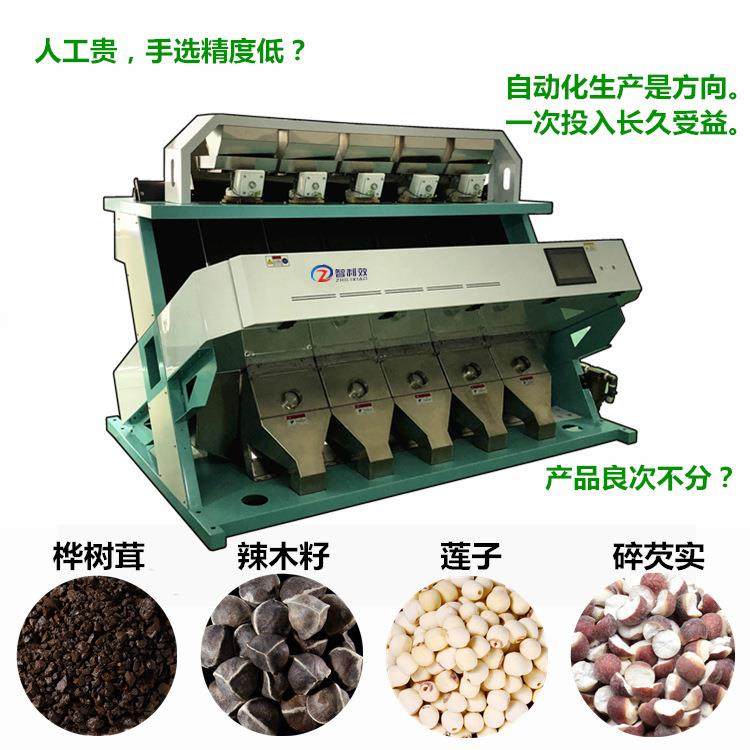 色选机中药材分色机辣木籽樟树籽桃胶筛选蒲公英分选分等级厂家
