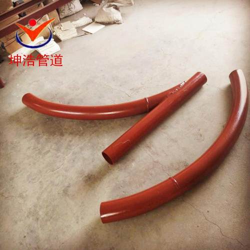 坤浩生产耐磨陶瓷弯头刚玉陶瓷耐磨弯管陶瓷贴片耐磨管质优价廉