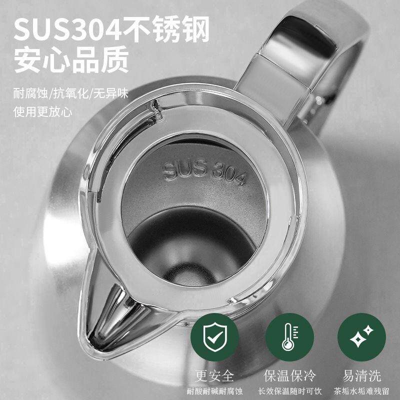 高档保温壶304不锈钢大容量家用学生宿舍暖壶办公室开水壶热水壶