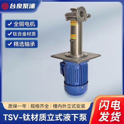 东莞钛合金水泵厂家水化工钛泵温液下钛泵非标耐酸钛泵