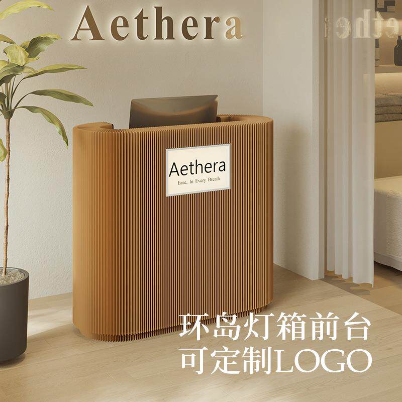 十八纸前台商业收银办公接待台迎宾吧台咨询引导台便民工作服务柜