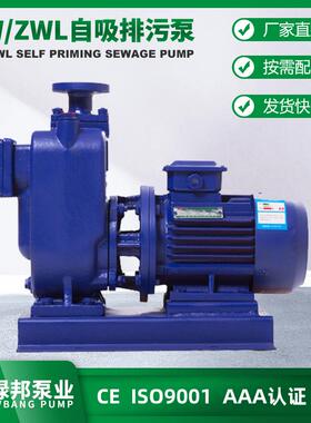 25ZW8-15自吸泵无堵塞自吸排污泵 自吸污水泵杂质泵