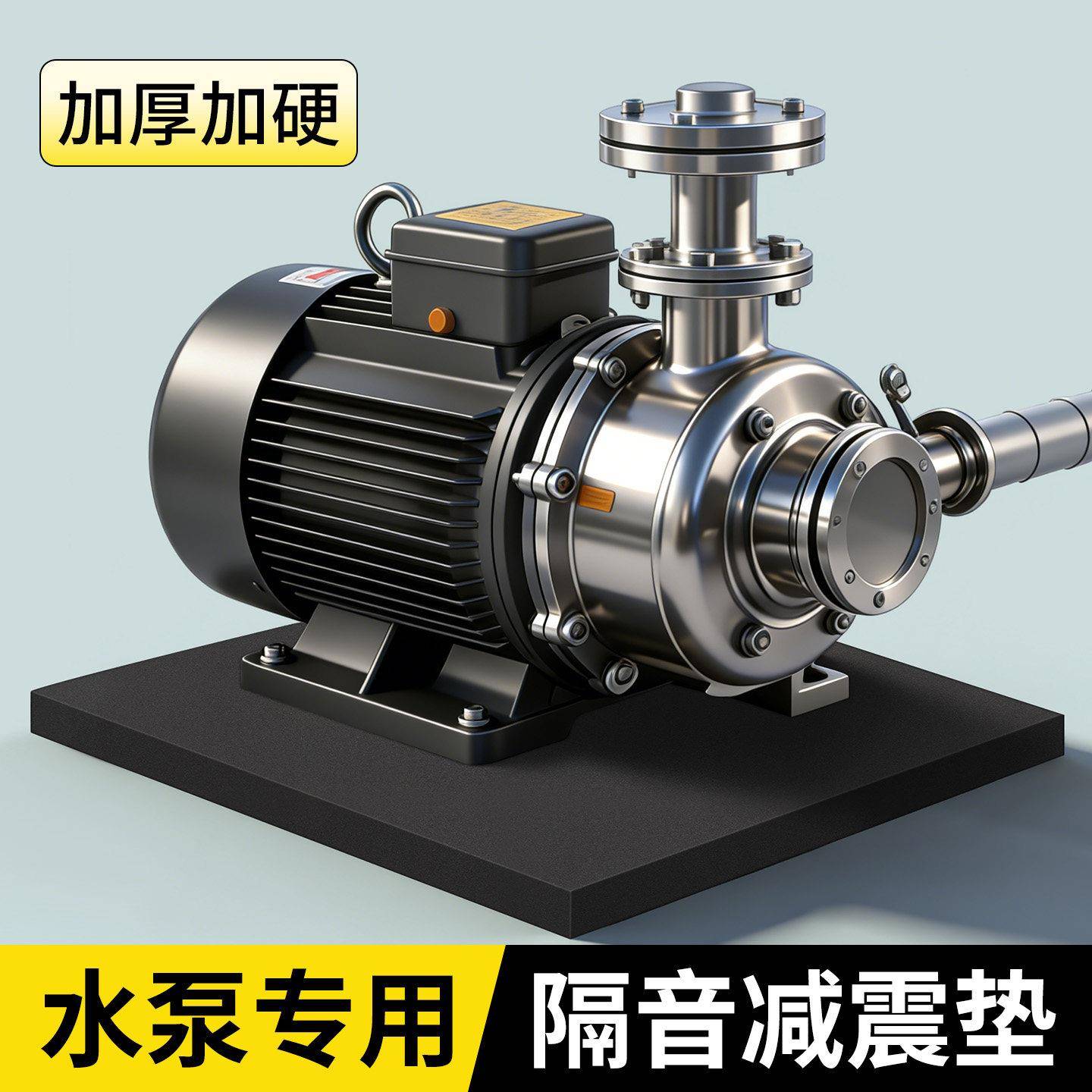 增压水泵隔音减震垫家用超强静音吸音降噪消音棉防噪音隔音箱神器