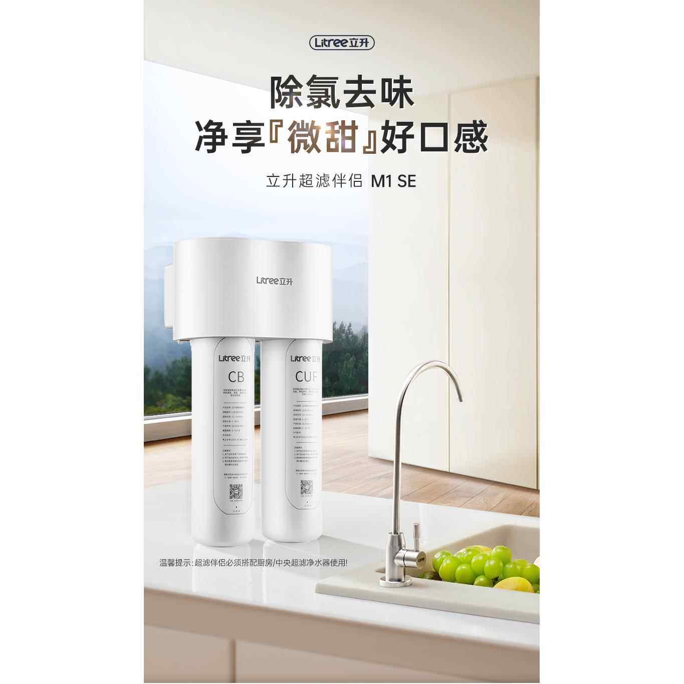 立升净水器伴侣M1 EM1 SE 家用厨房覆合机活性炭净水器超超S滤过