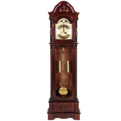 落地钟客厅实木中式复古座钟立式奢华古典报时大气机械欧式立钟