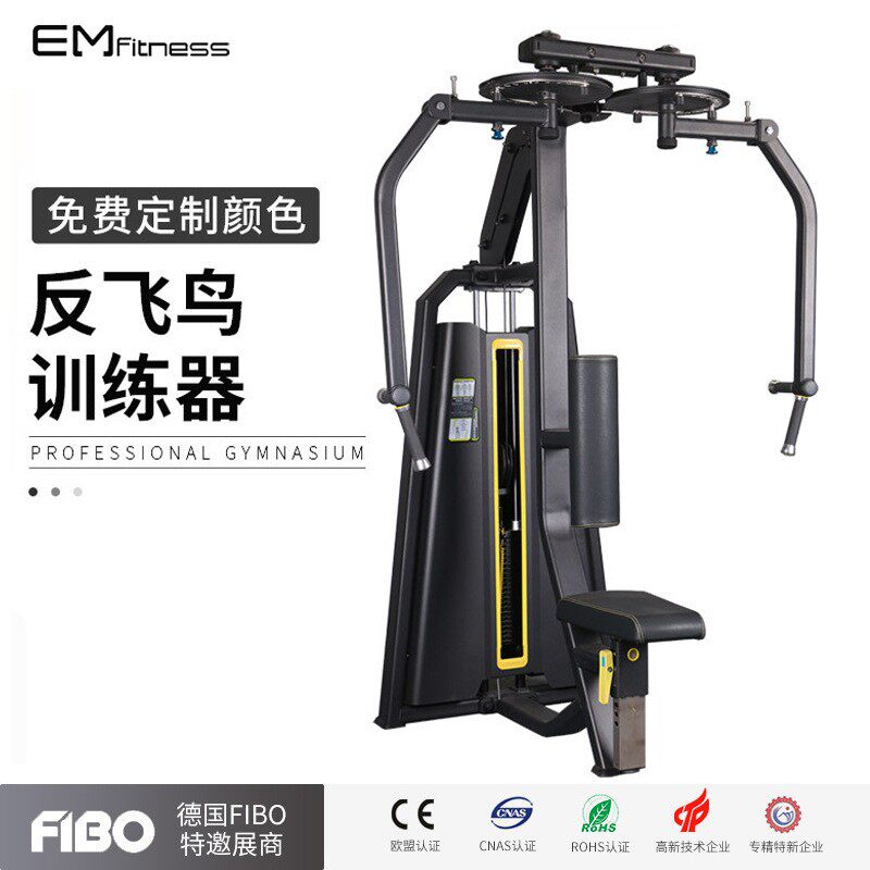 坐姿反飞鸟训练器健身房商用直臂夹胸训练器综合力量器械厂家