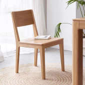 新款 现代简约耐用实木餐椅北欧橡木餐桌椅靠背椅餐厅家用书房椅子