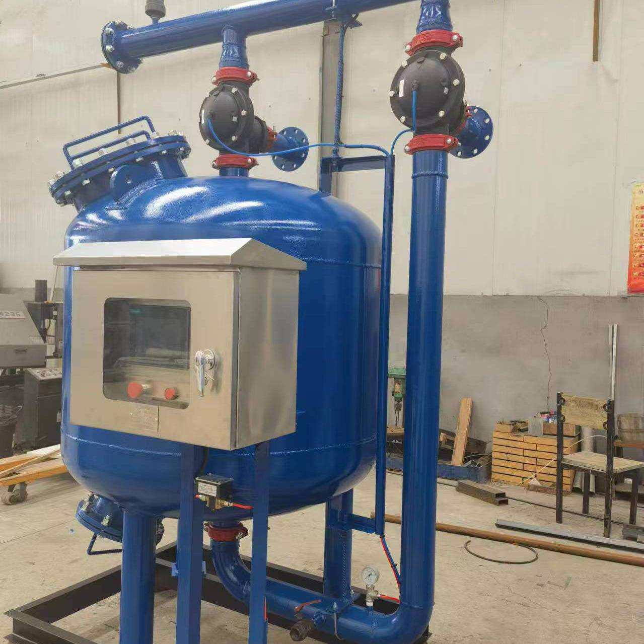 石英砂过滤农业灌溉水加工电LCD厂工产业水环过循器滤设备圣煜环