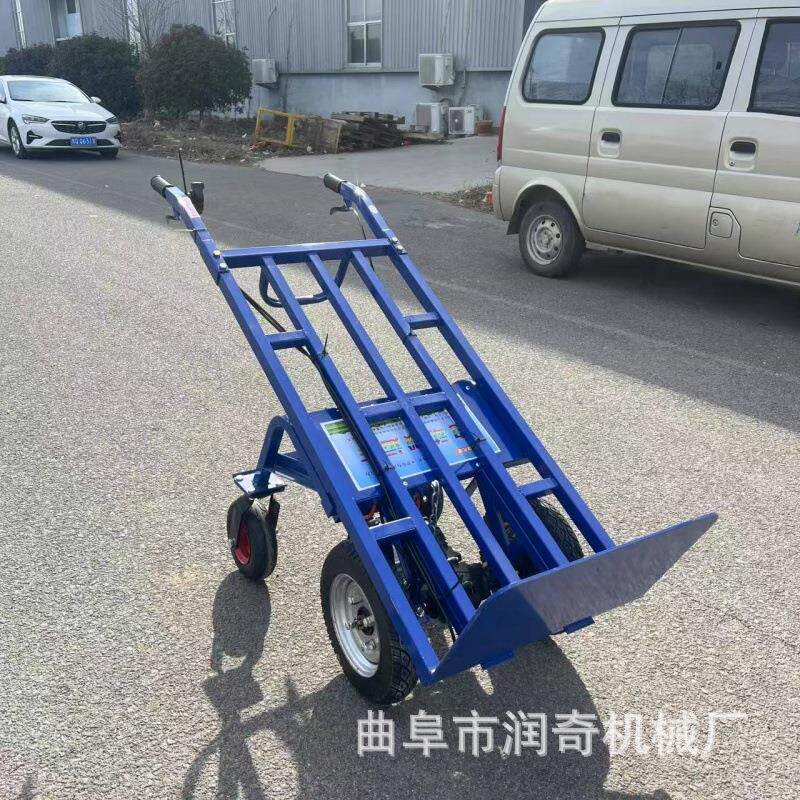 农用大高功率电机助力运输车 三轮双轮大棚果园运送果实平板车