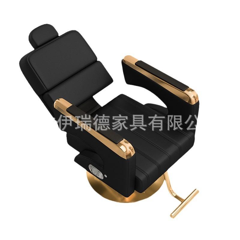 美发店可放倒皮质理发椅升降椅美容美发发廊美发椅理发店剪发椅子