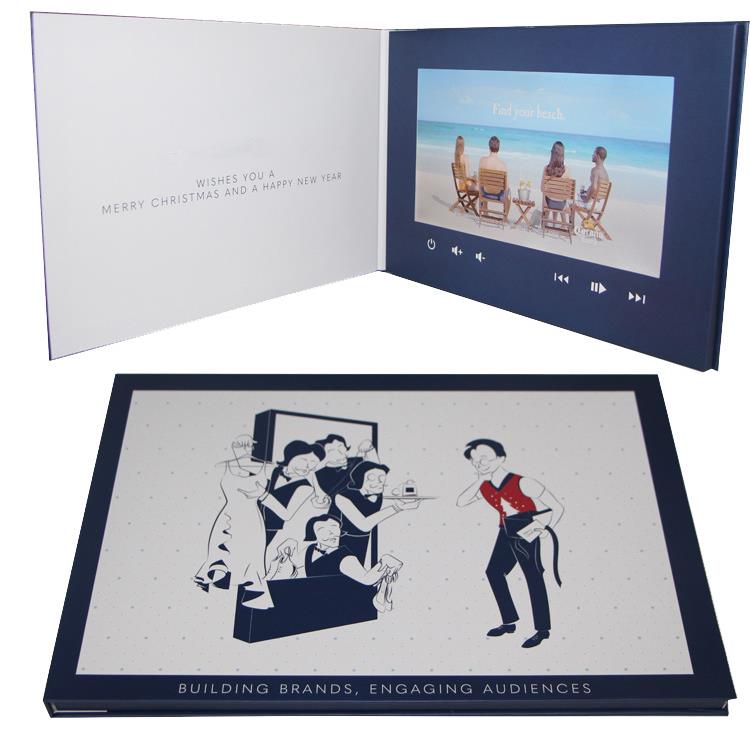 LCD7寸视频贺卡音乐通用祝福卡视频播放宣传册节日礼品电子贺卡