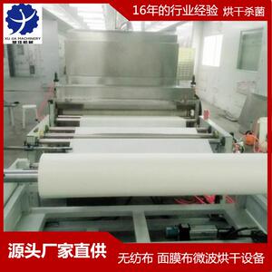 实力厂家无纺布面膜布微波烘干设备 微波杀菌设备