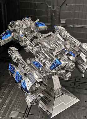 高档模正品铁艺3DI立体全金属D拼装模型 星际人族大舰飞艺船Y机甲