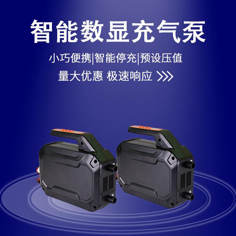 厂家直销标准款自动皮划艇车载泵户外便携式电动打气浆板充