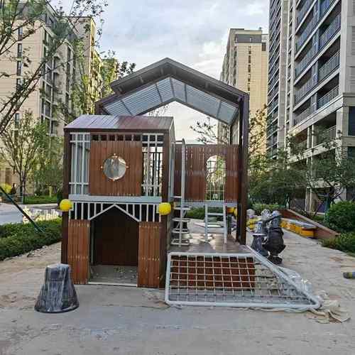 户外大型不锈钢滑梯廊桥游乐设施儿童游乐场树屋栈道非标源头厂家