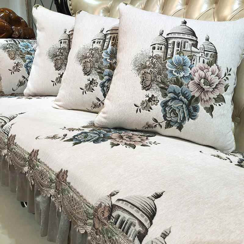 高档欧沙发坐垫四季通用布艺简1约现代式防妃滑客厅奢华贵定做23