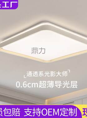 led卧室吸顶灯方形灯现代简约房间过道主卧2025新款中山家装灯饰