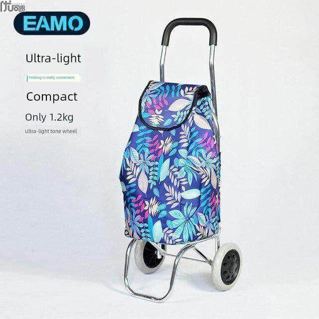 Eamo铝合金超轻型便携式可折叠推行李老年人爬楼梯杂货购物车购物