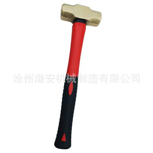 黄铜八角锤黄铜榔头铜手锤大小黄铜石工锤纯铜防爆锤子