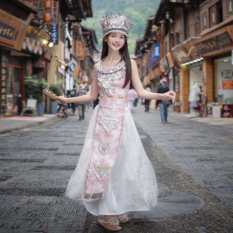 新款苗族少数民族服装女成人舞蹈演出服苗疆少女异域风情旅拍套装
