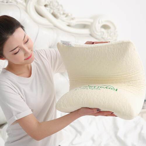 新款直销Royal泰国天然乳胶枕 颈椎枕乳胶枕头枕芯长方形面包枕成