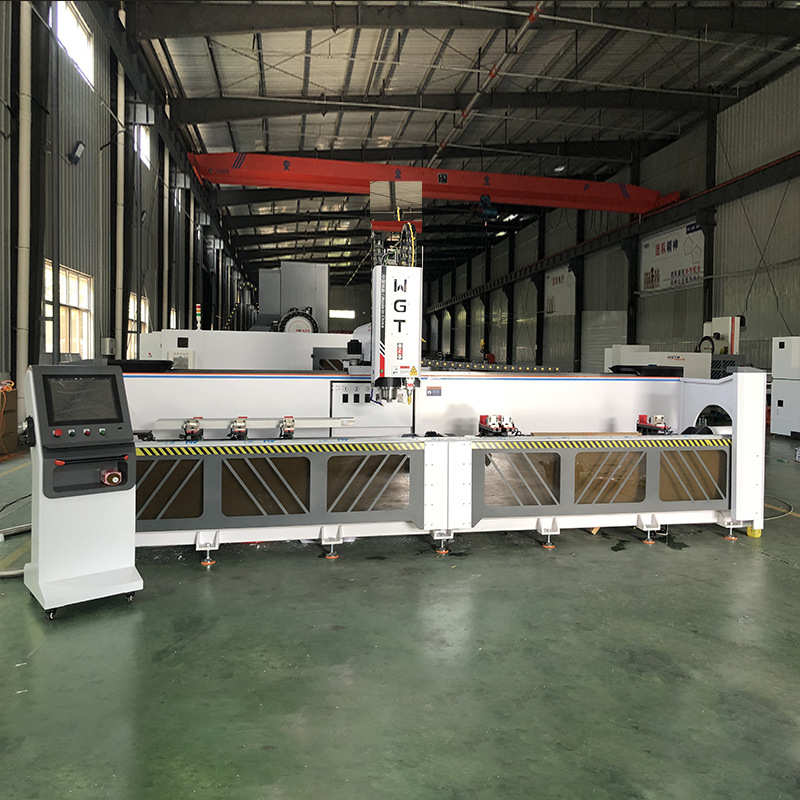 实力厂家四轴光纤复合加工中心CNC数控钻铣床4500型材加工中心