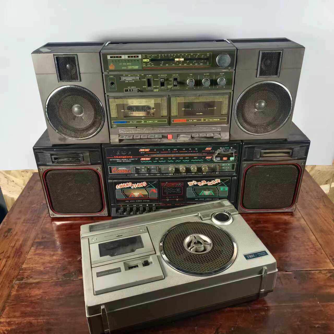 80年代怀旧老式收音机收录机民俗老物件收藏覆古装饰摆饰影视道具