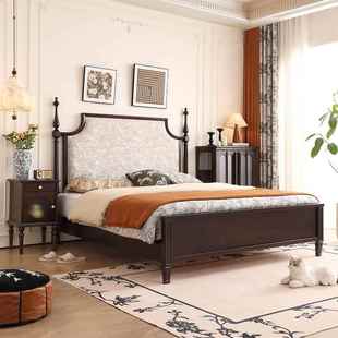 1133.5米储物大 1SA 美式 村乡实木床床主卧风中古双人1.8m高端法式