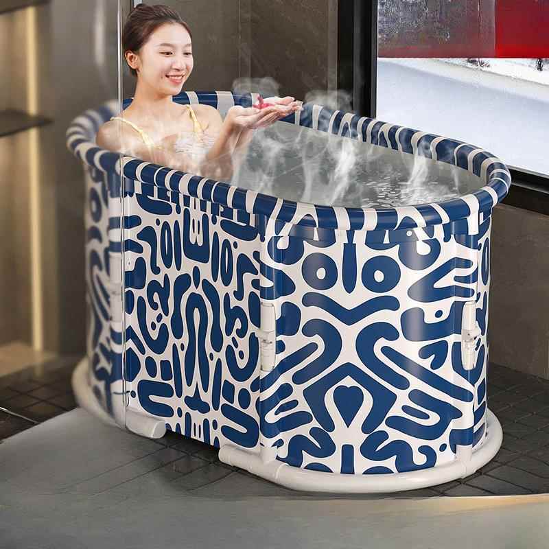 小户型折叠浴桶熏蒸大人拆叠泡澡桶做浴盆浸浴桶浴缸双人情侣带盖