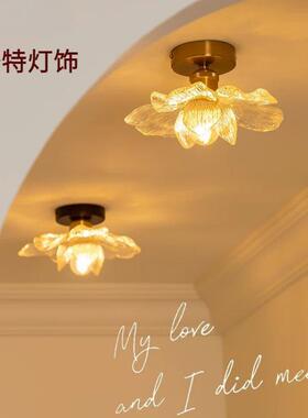 花朵花瓣过道灯走廊现代简约阳台灯楼梯衣帽间入户吸顶灯具casagd