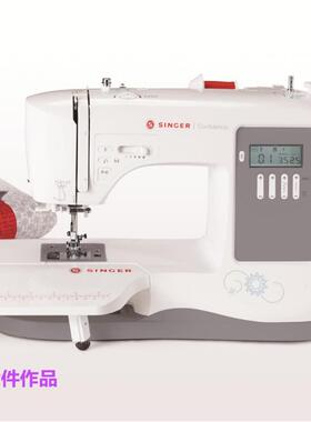 胜家7640升级款200花型线迹可绣字母声音轻吃厚强C5995电子缝纫机