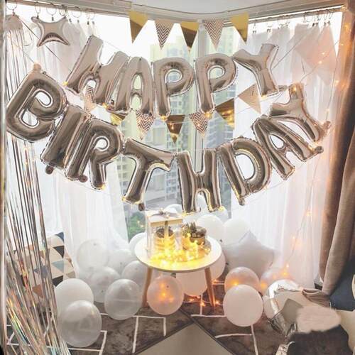Happy Birthday Balloons banner baby生日气球横幅