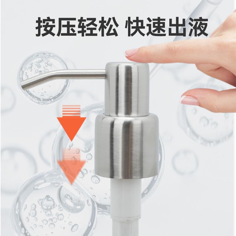 新款直销工厂304不锈钢泵头 28牙金属喷头 乳液按压皂液器 洗手乳