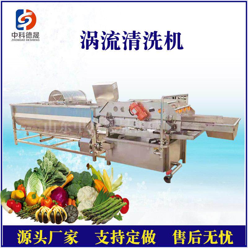 中科德晟臭氧涡流清洗机 大型食堂排骨清洗机 芹菜螺旋去杂清洗机