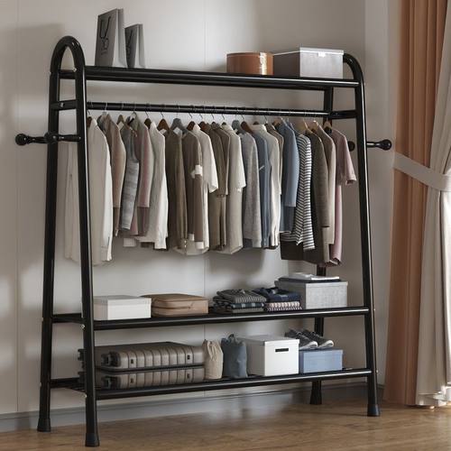 衣架落地卧室挂衣架晾衣架可移动室内家用客厅网红子简易晒衣帽架