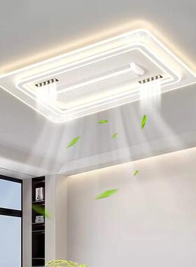 2024新款客厅风扇灯现代简约大气卧室吸顶无叶风扇灯中山led灯具