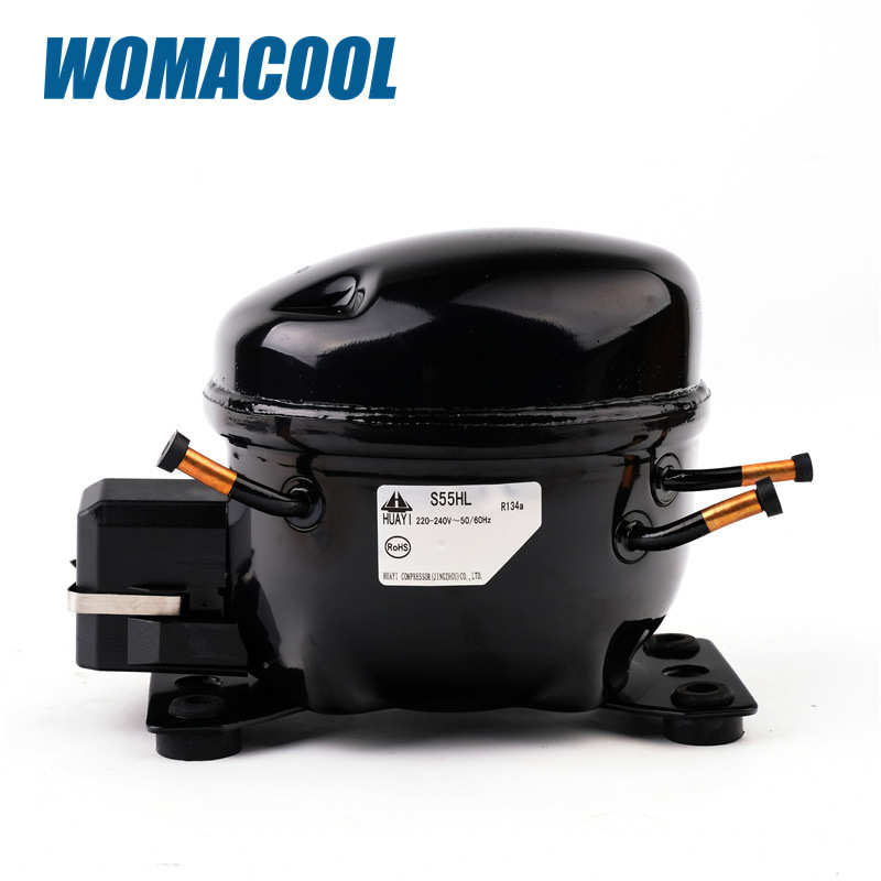 华意压缩机S55HL型号低背压R134A冷媒制冷冰箱压缩机 量大价优