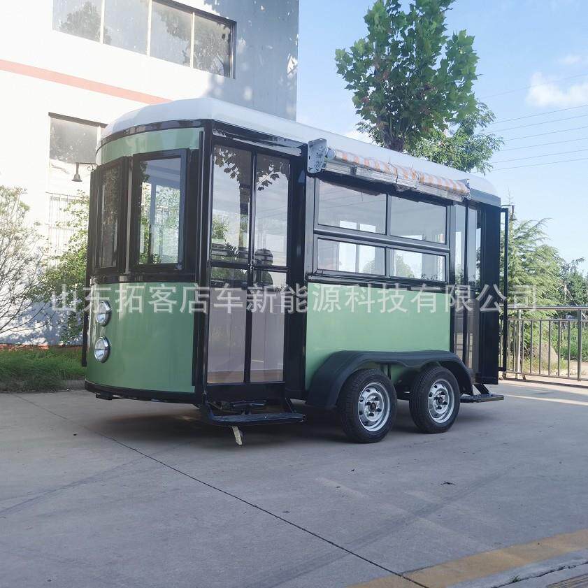 多功能移动小吃车三轮摆摊售货车电动果蔬车流动四轮摊位车水果车