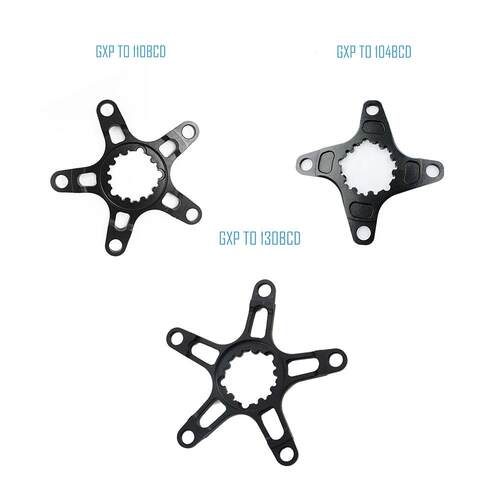 自行车CNC转接座GXP转BCD104，130，110单盘曲柄一体牙盘转换器