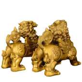 貔貅摆件一对黄铜天禄皮丘客厅办公室铜貔貅大号开业礼品