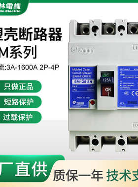 台湾士林塑壳保护器BM100-SN BM125-SN BM160-SN总闸塑壳式断路器