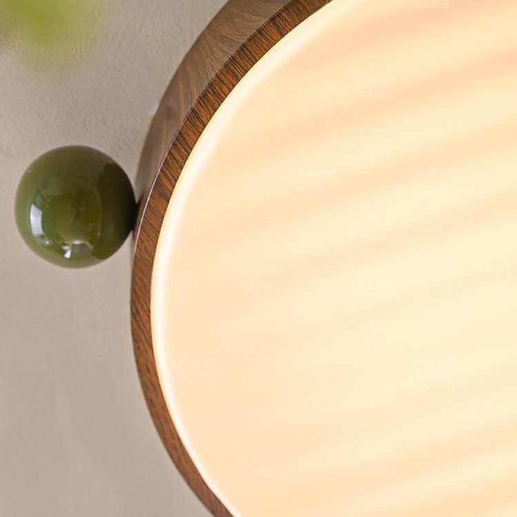 中古风复古卧室吸顶灯新中式客厅胡桃木色创意薯片简约护眼吸顶灯,家装灯饰光源,智能吸顶灯,淘宝优惠券,粉丝福利购,淘宝优惠卷