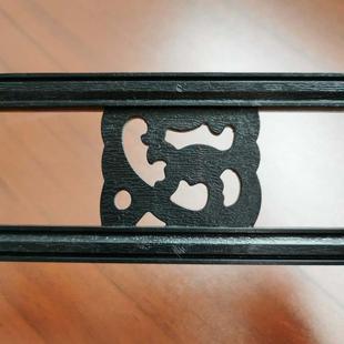 12针挂毛笔架笔挂复古实木鸡翅木龙头毛笔挂搁笔架简约现代学生成