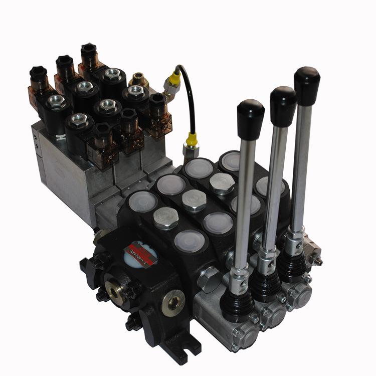 DCV100-OT-DC24V手动电液控两用液压多路阀