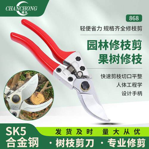 蟾虫868园艺剪刀修枝剪果树修枝剪树枝修花枝剪园林省力修剪粗枝