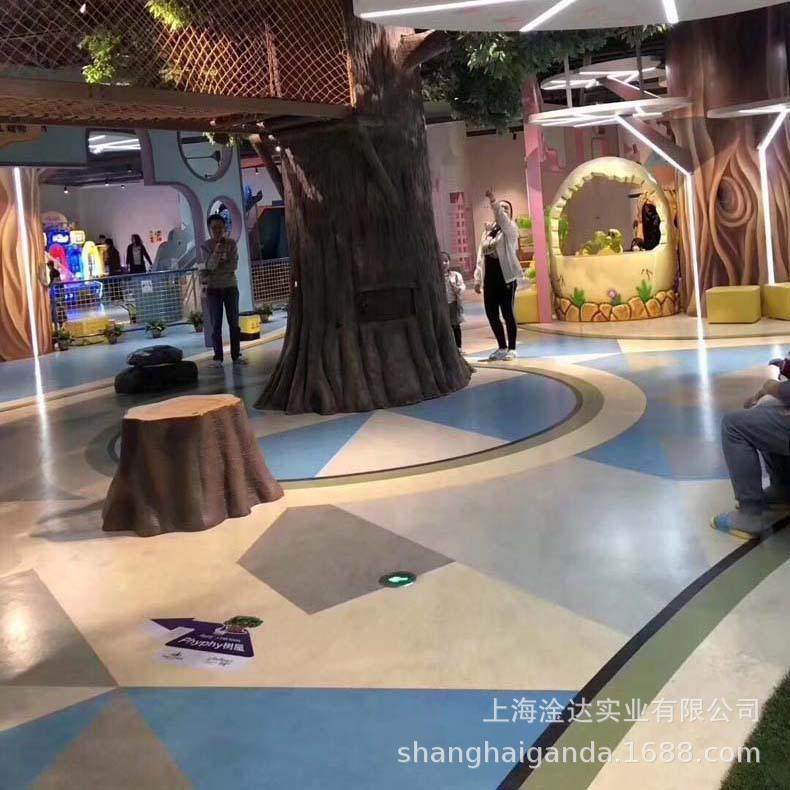 阿姆斯板环壮亚麻板亚麻油地板保地胶RIQ幼地儿园地胶全国施工