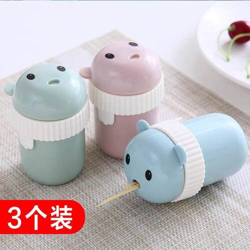 Automatic Pop-up Toothpick Holder, Press-Type for Home and C